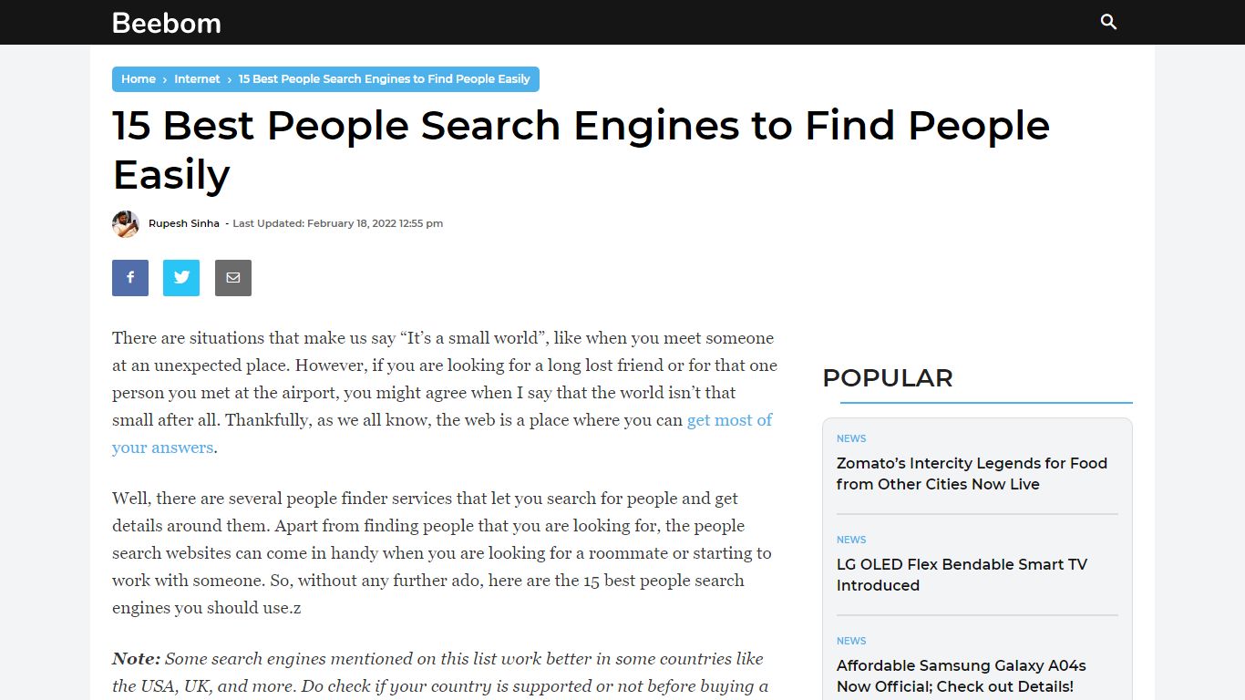 15 Best People Search Engines in 2022 [WORKING] | Beebom